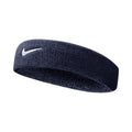 Swoosh Classic Fascia per la testa Unisex - blu scuro, bianco