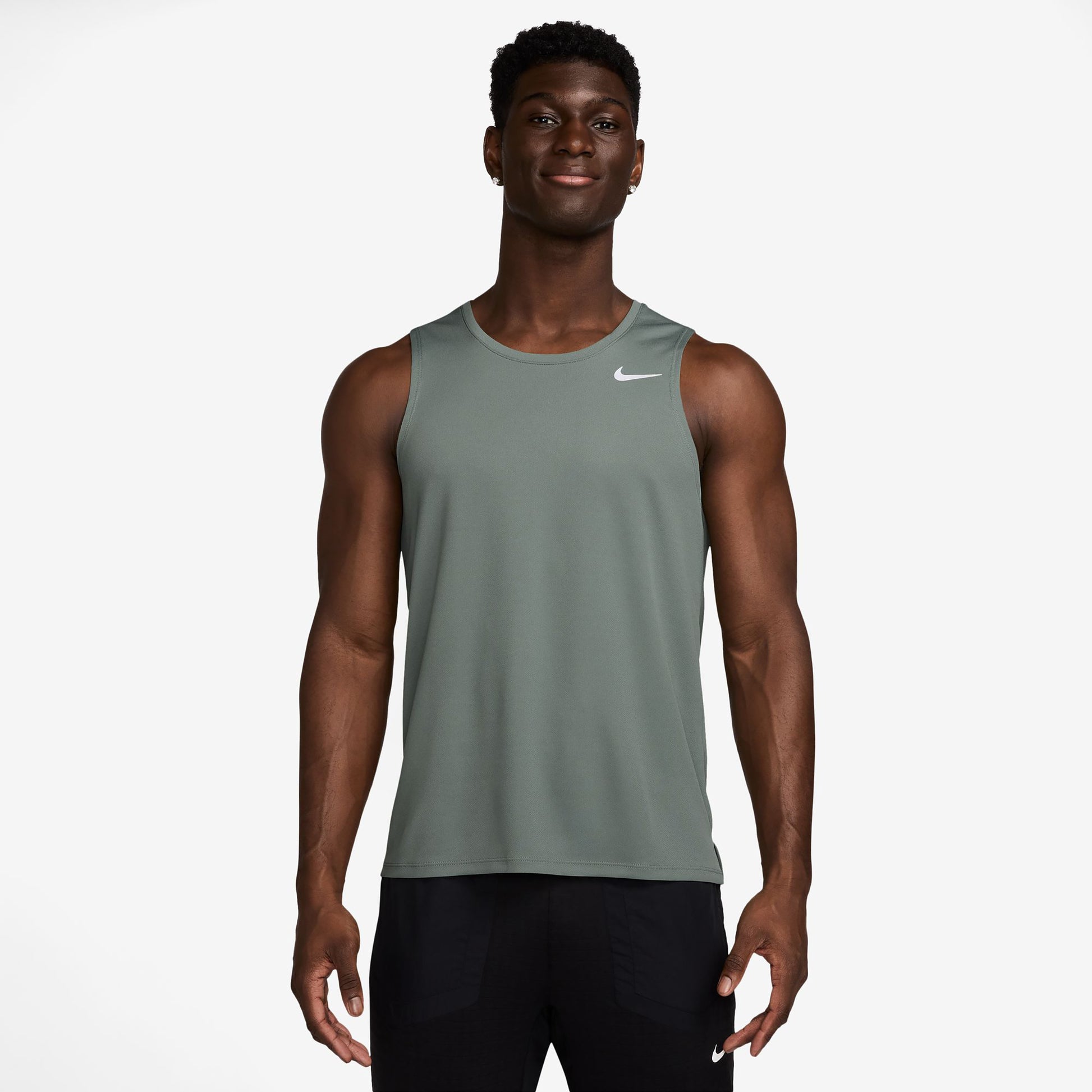 Nike Miler Canottiera Uomini-salvia
