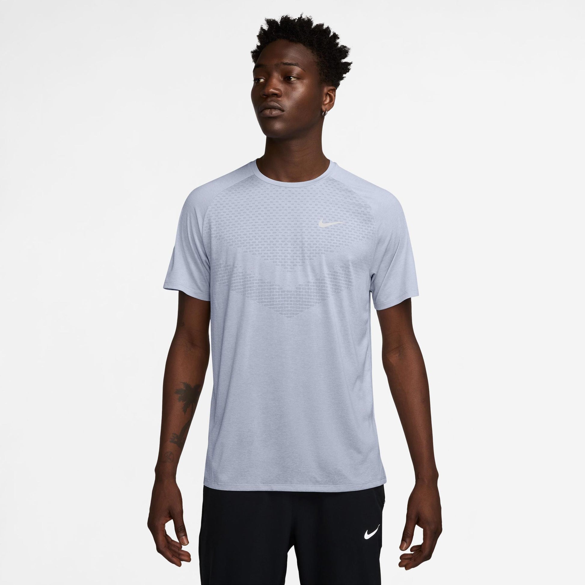 Nike Stride Camicia da corsa Uomini - grigio, grigio