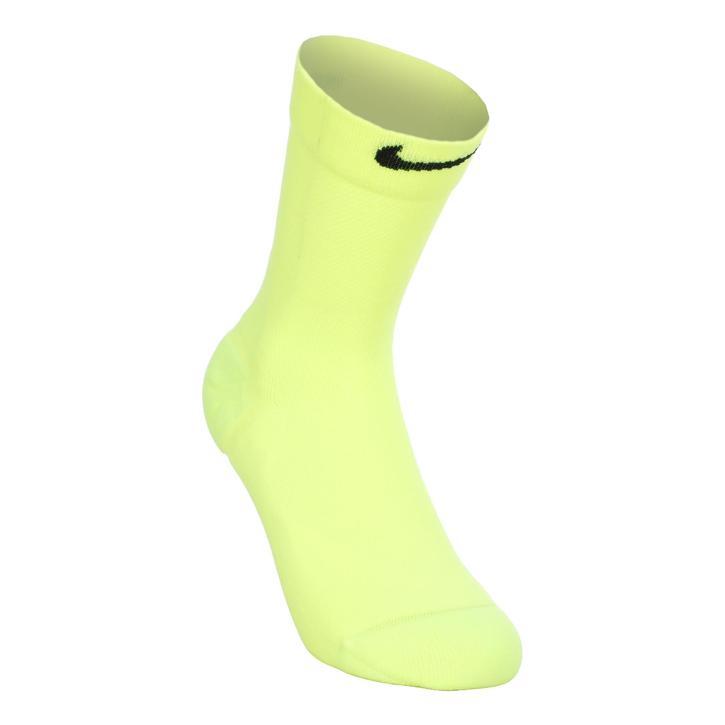 Nike Fast Midweight Crew Calze da corsa Unisex - giallo, nero