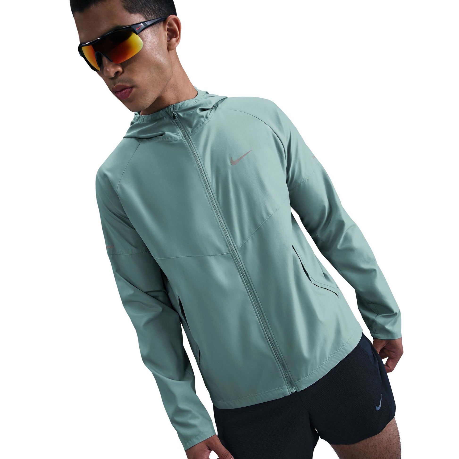 Nike Miler Giacca da corsa Uomini - turchese, argento