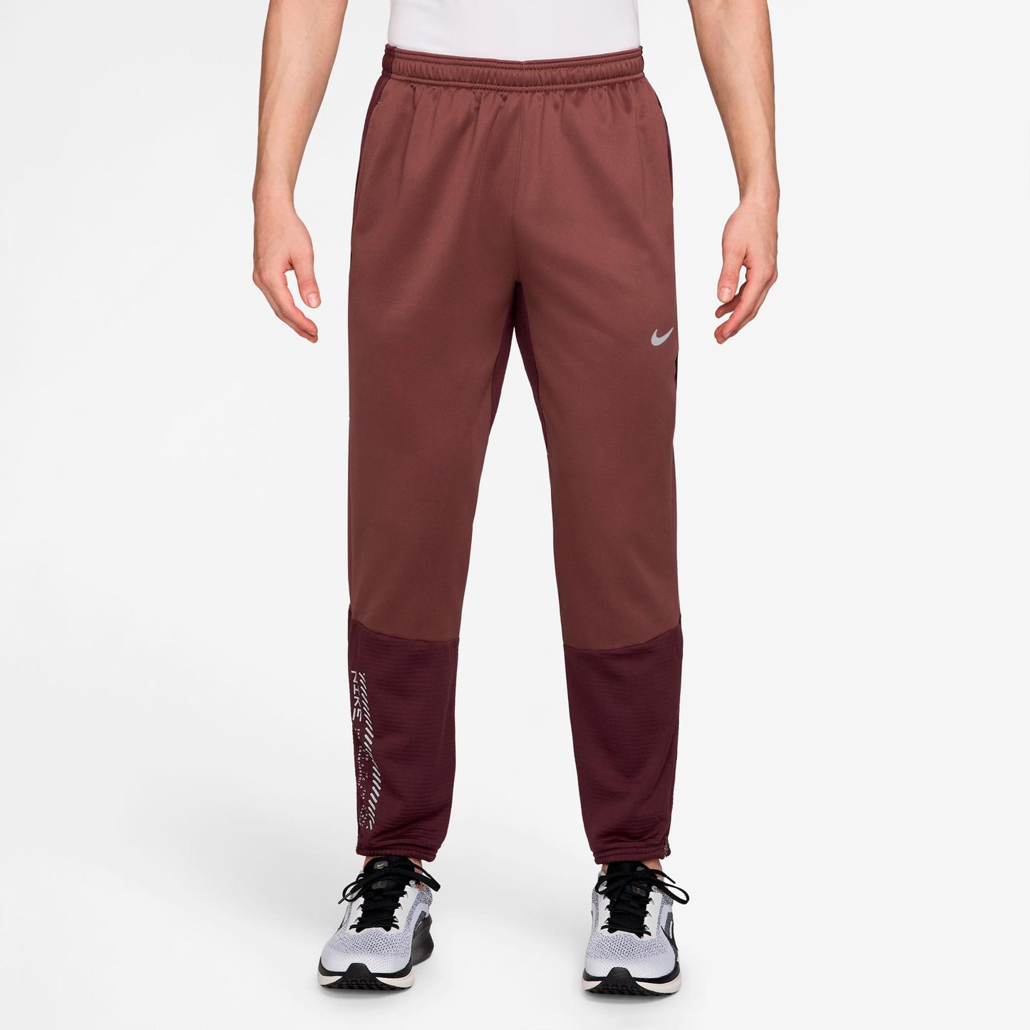 Nike Challenger Pantalone da corsa Uomini - bronzo, rosso scuro