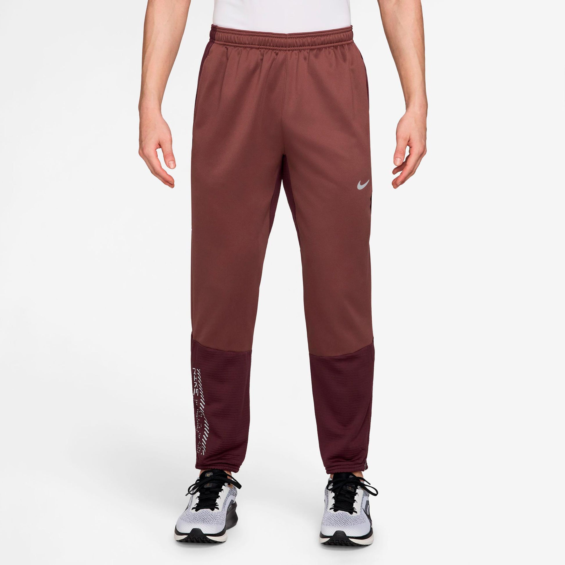 Nike Challenger Pantalone da corsa Uomini - bronzo, rosso scuro