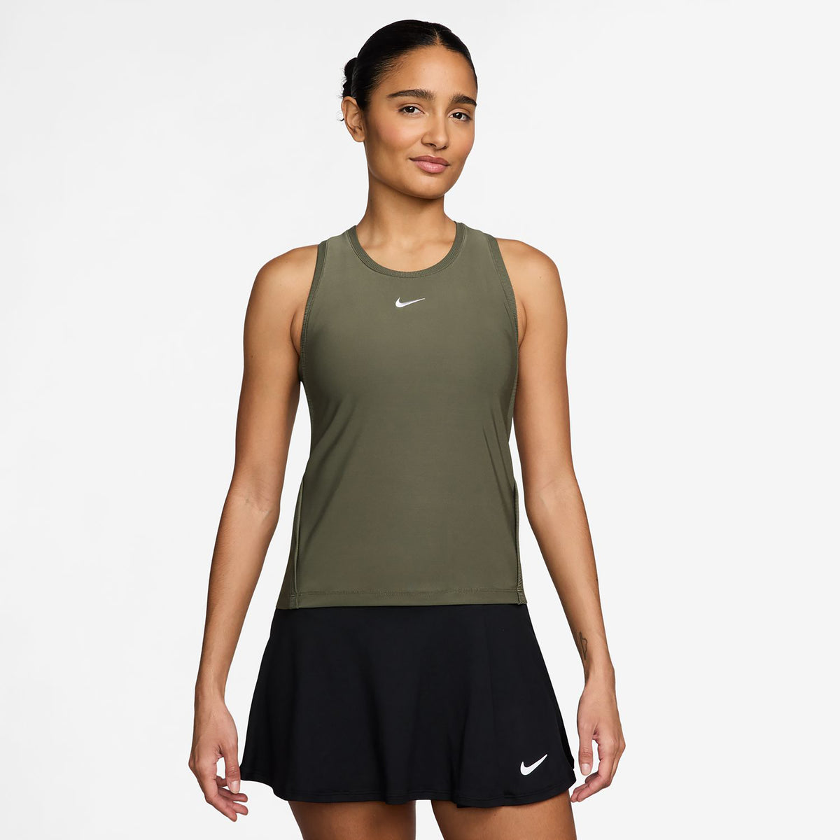Nike Dri-FIT Victory Canottiera Donna - oliva, bianco