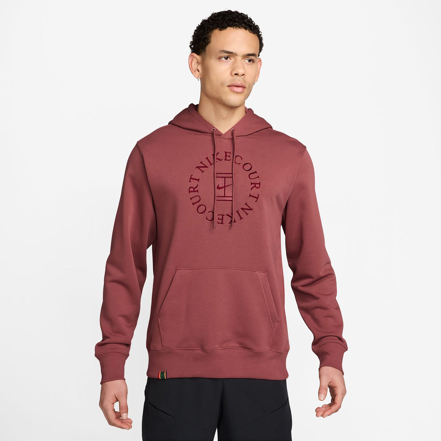 Nike Court Dri-Fit Heritage Felpa con cappuccio Uomini-vino rosso