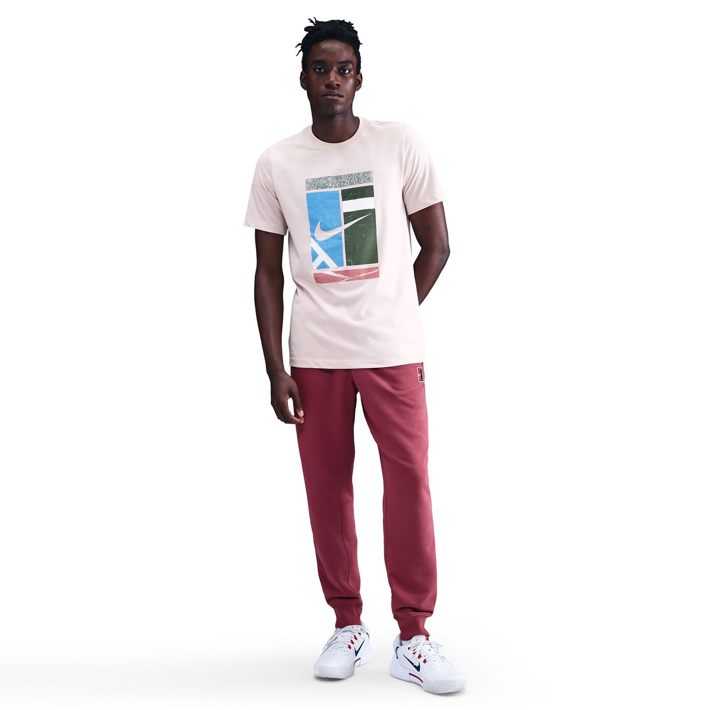 Nike Court Dri-Fit Tee Court Maglietta Uomini-rosa antico