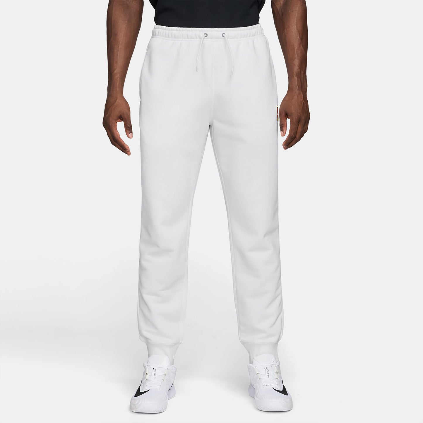 Nike Court Dri-Fit Heritage Fleece Pantalone da allenamento Uomini-bianco