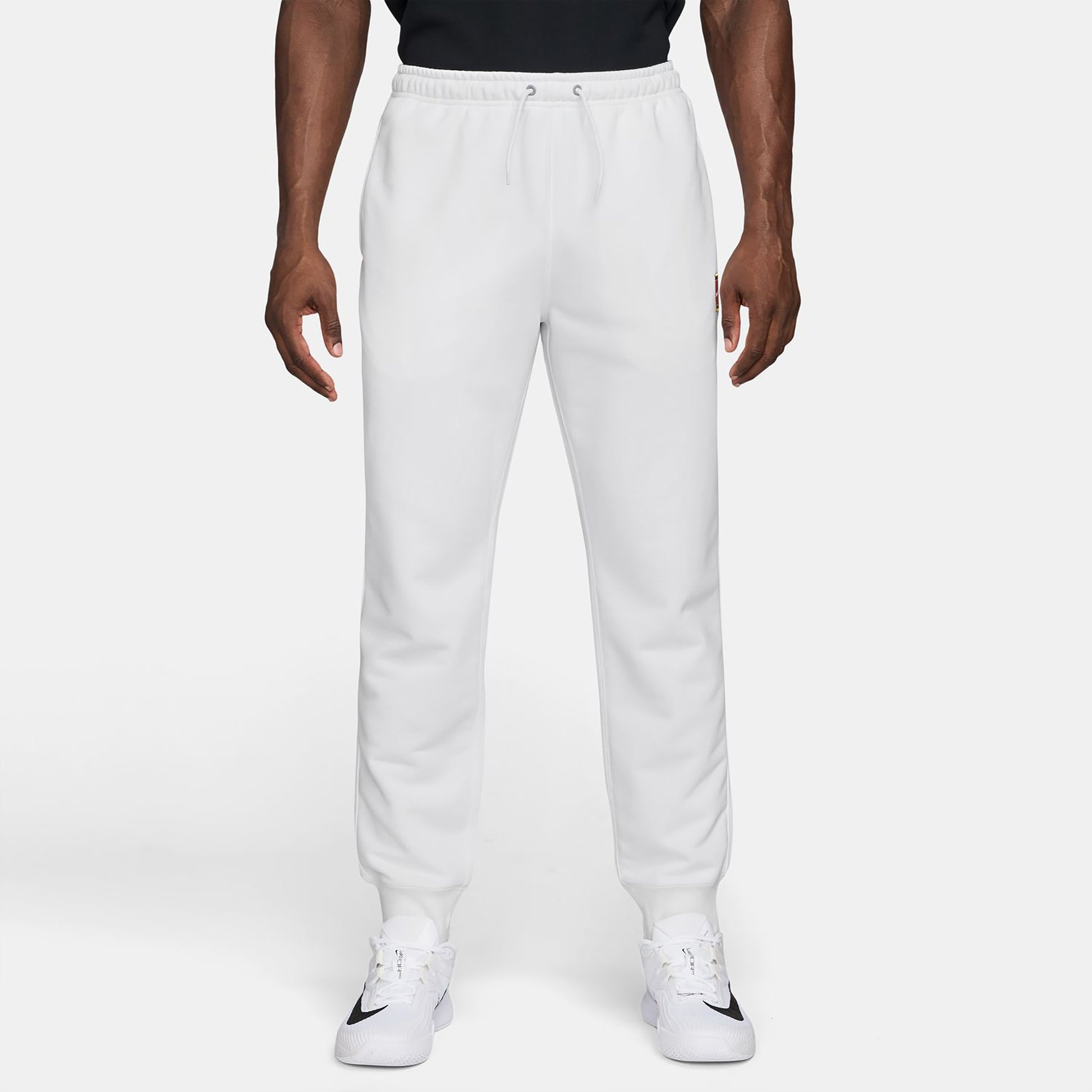 Nike Court Dri-Fit Heritage Fleece Pantalone da allenamento Uomini-bianco