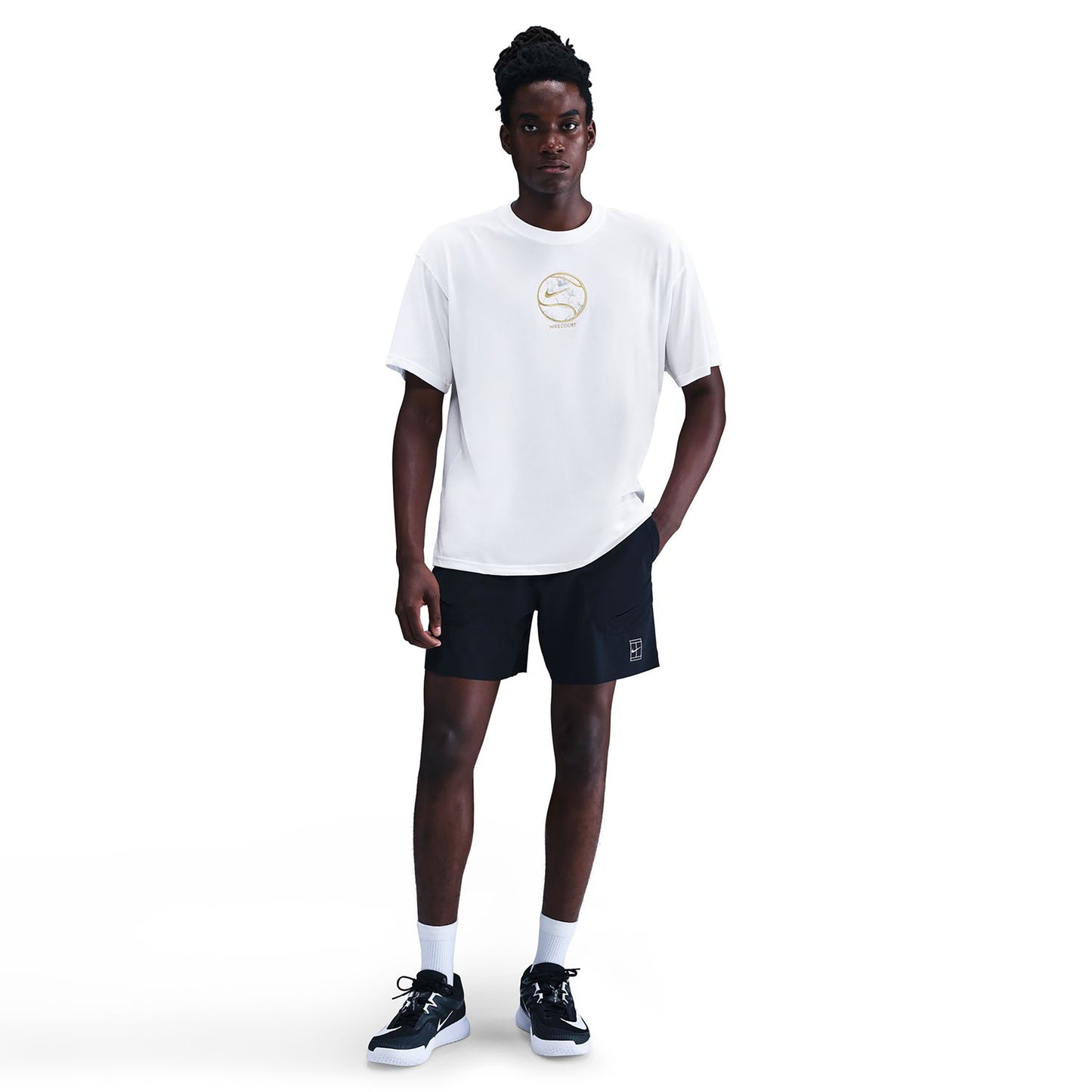 Nike Court Dri-Fit Max 90's Maglietta Uomini-bianco