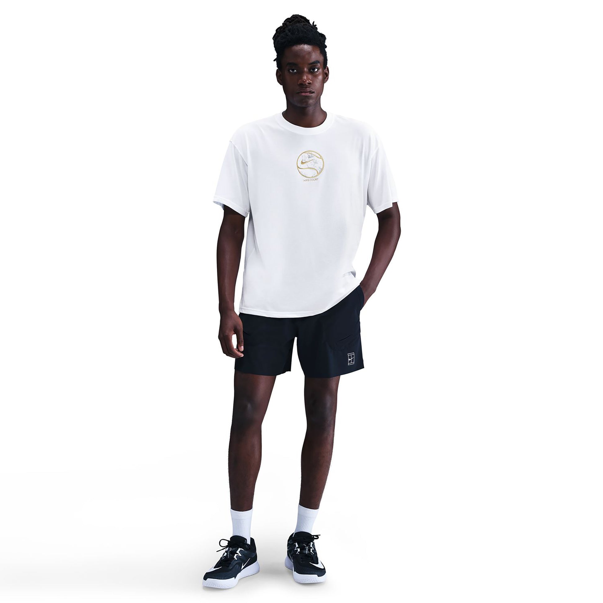 Nike Court Dri-Fit Max 90's Maglietta Uomini-bianco