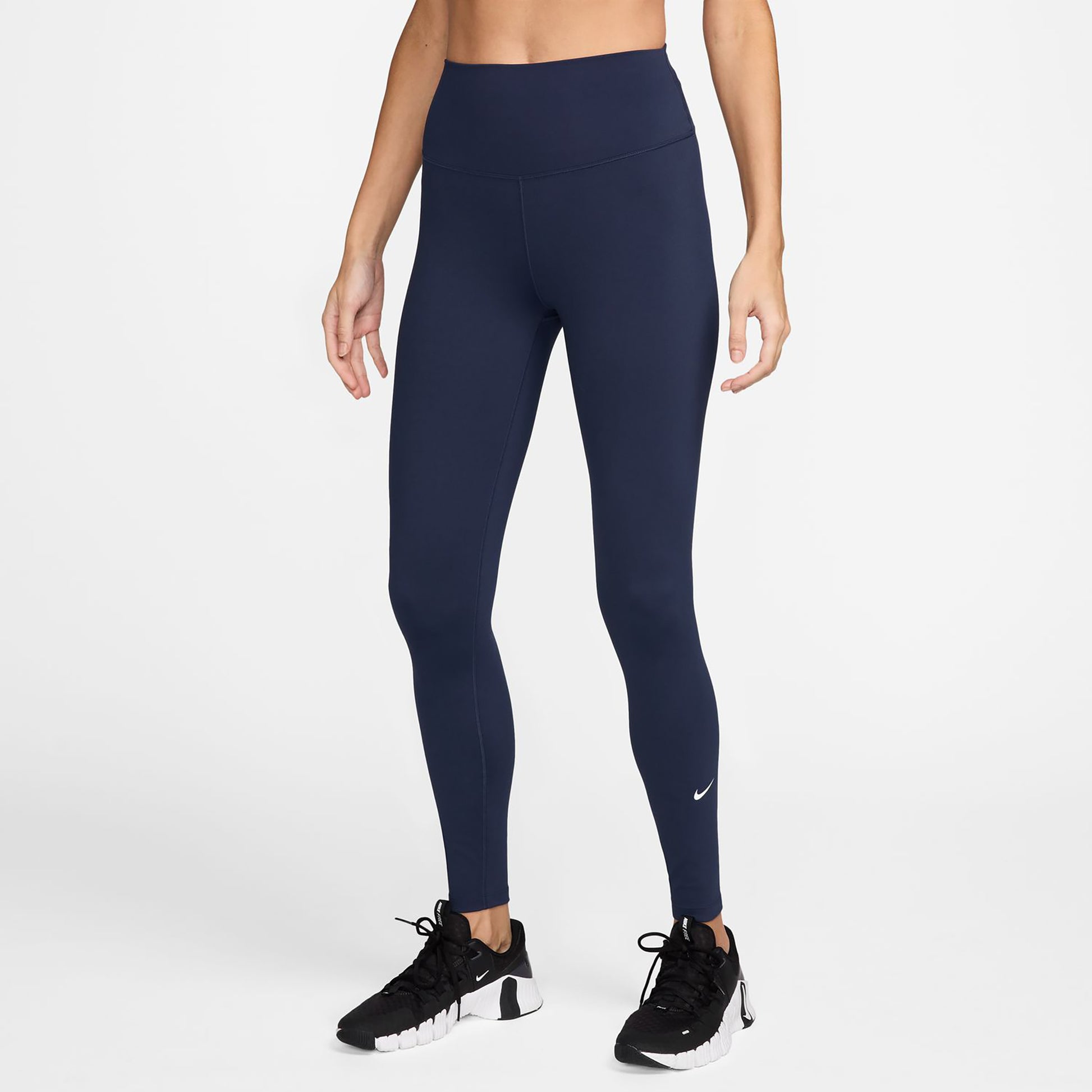 Nike Dri-FIT One High Rise Calzamaglia Donna - blu scuro, bianco