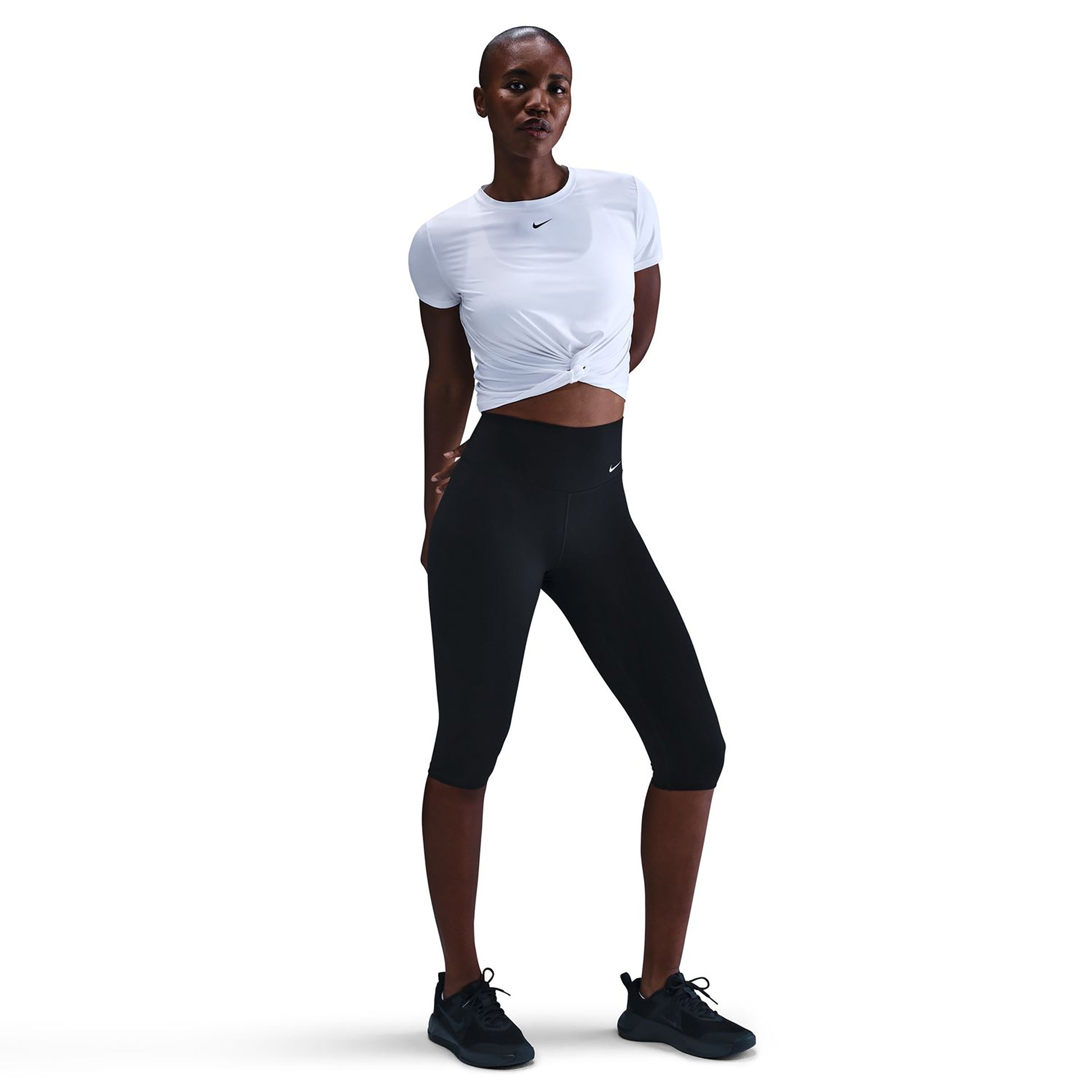 Nike Dri-Fit One Calzamaglia Donna - nero, bianco