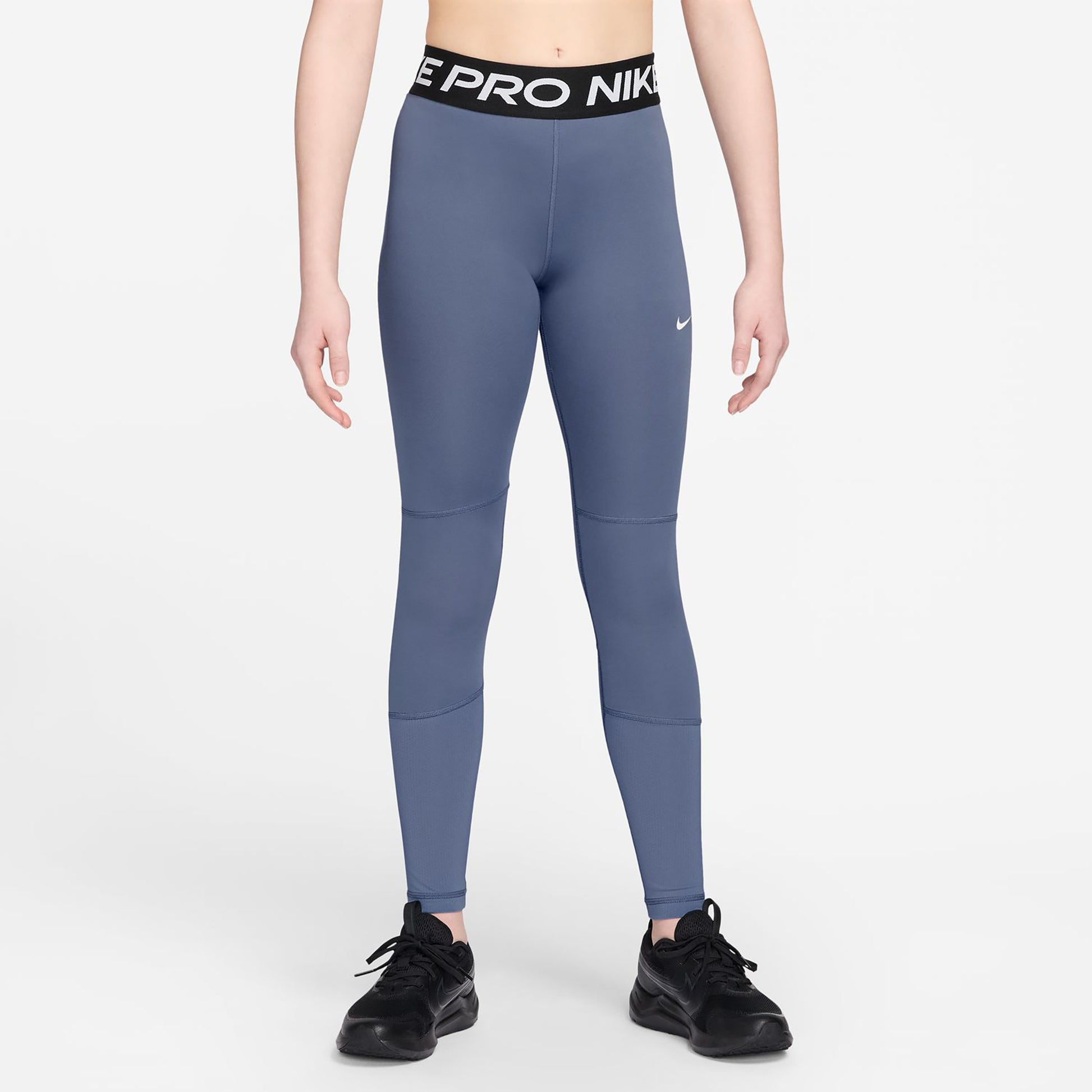 Nike Pro Calzamaglia Ragazze - grigio-blu, nero