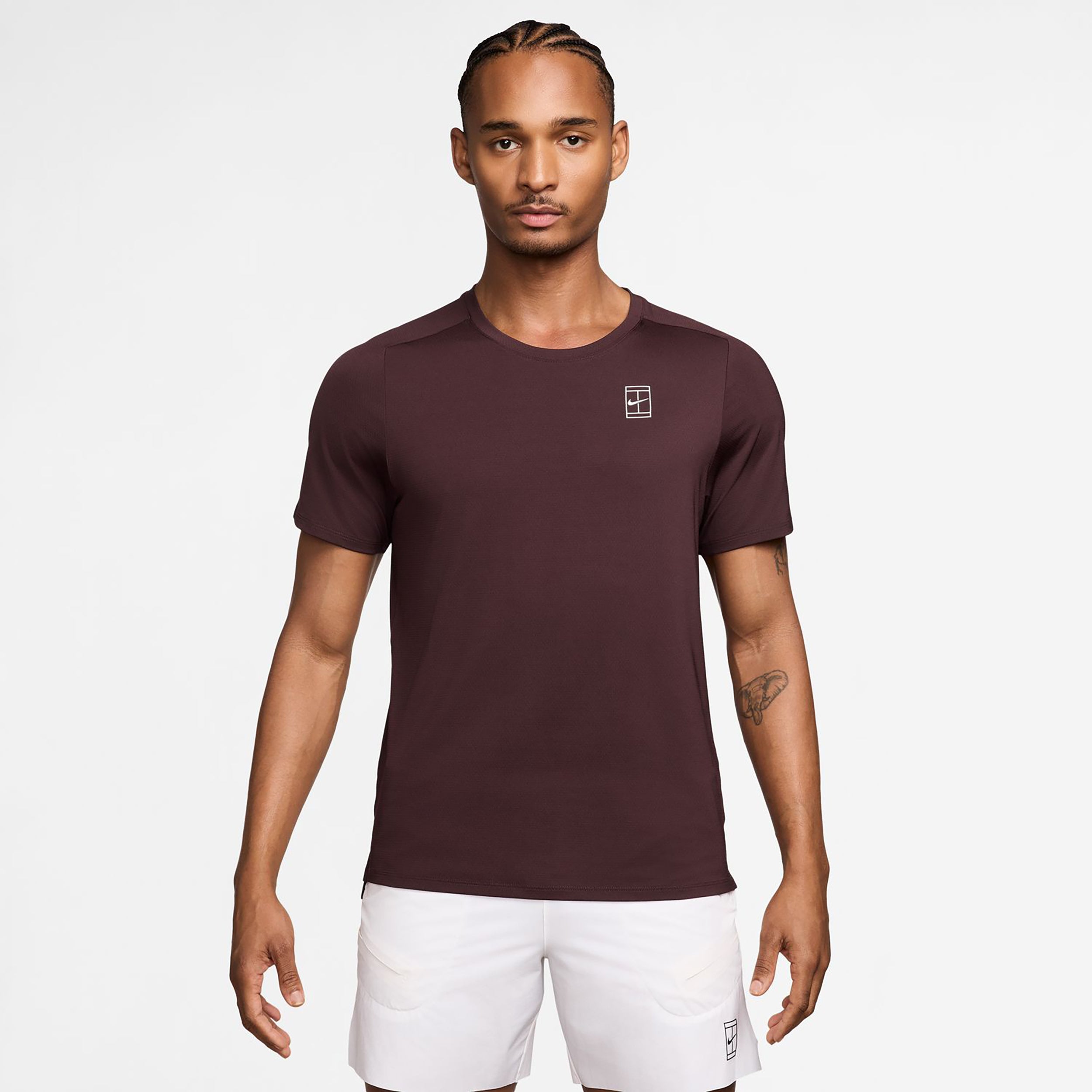 Nike Sinner Court Dri-FIT Advantage Maglietta Uomini - rosso scuro, bianco