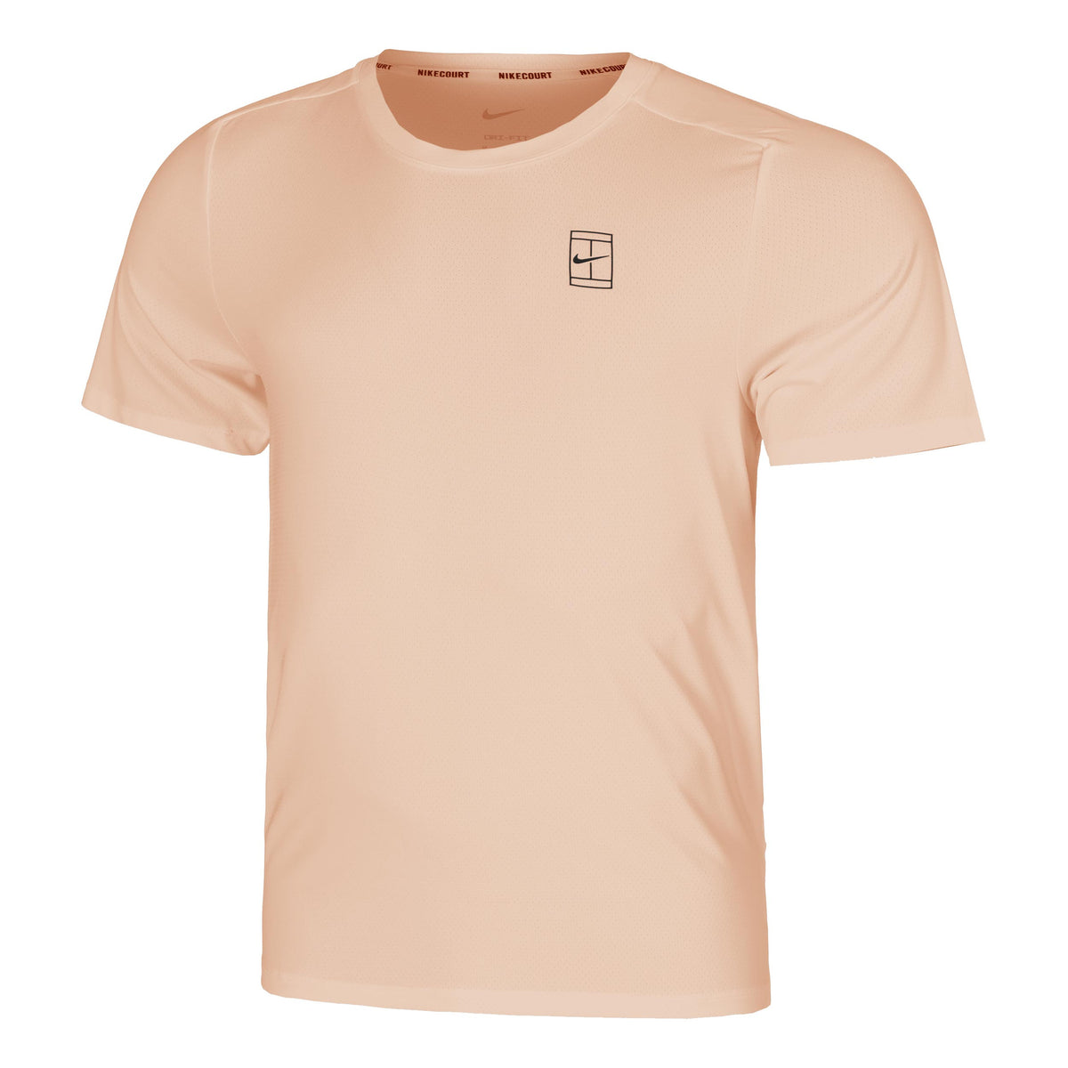 Nike Court Dri-FIT Advantage Maglietta Uomini - corallo, nero