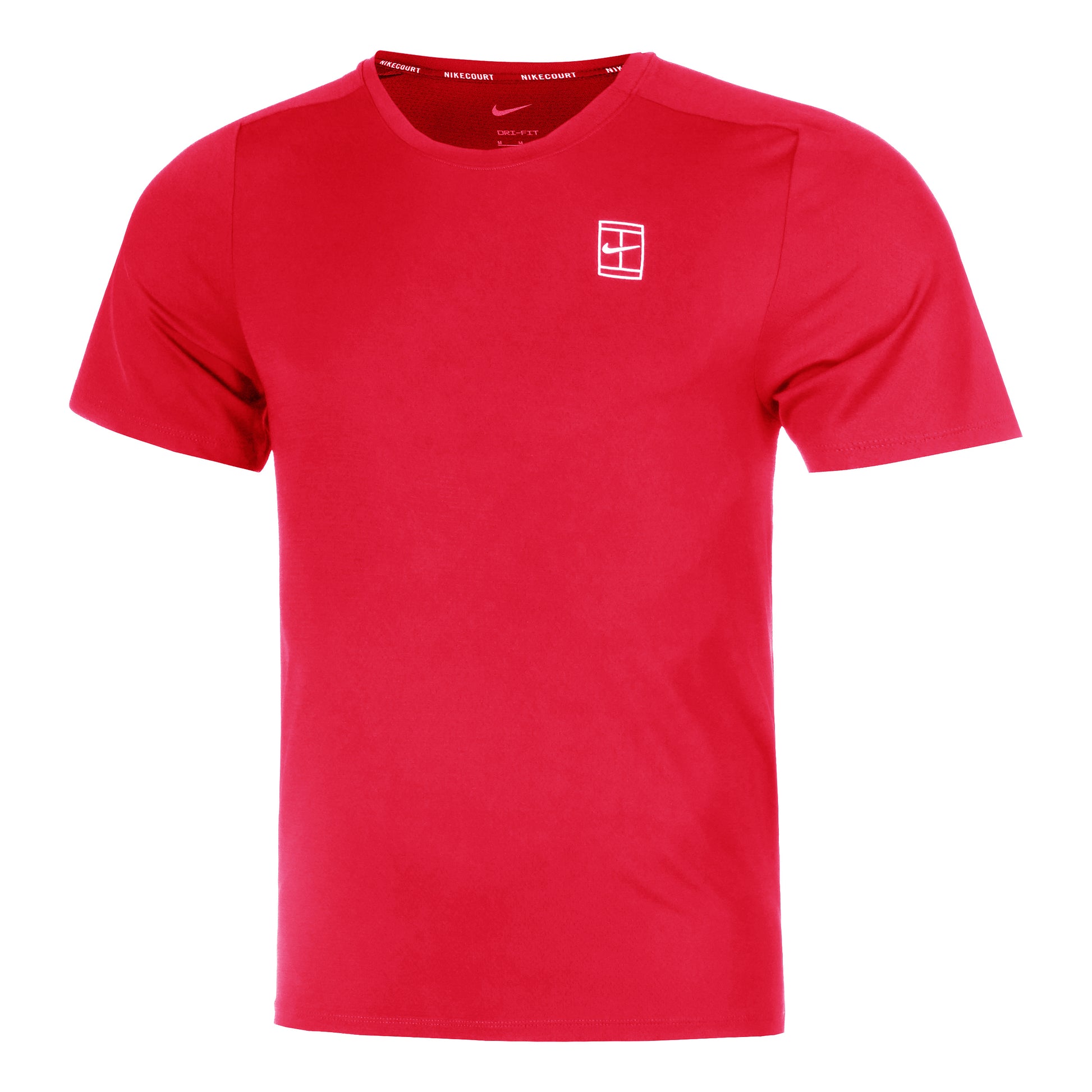Nike Court Dri-Fit Advantage Maglietta Uomini-Rosso,Bianco