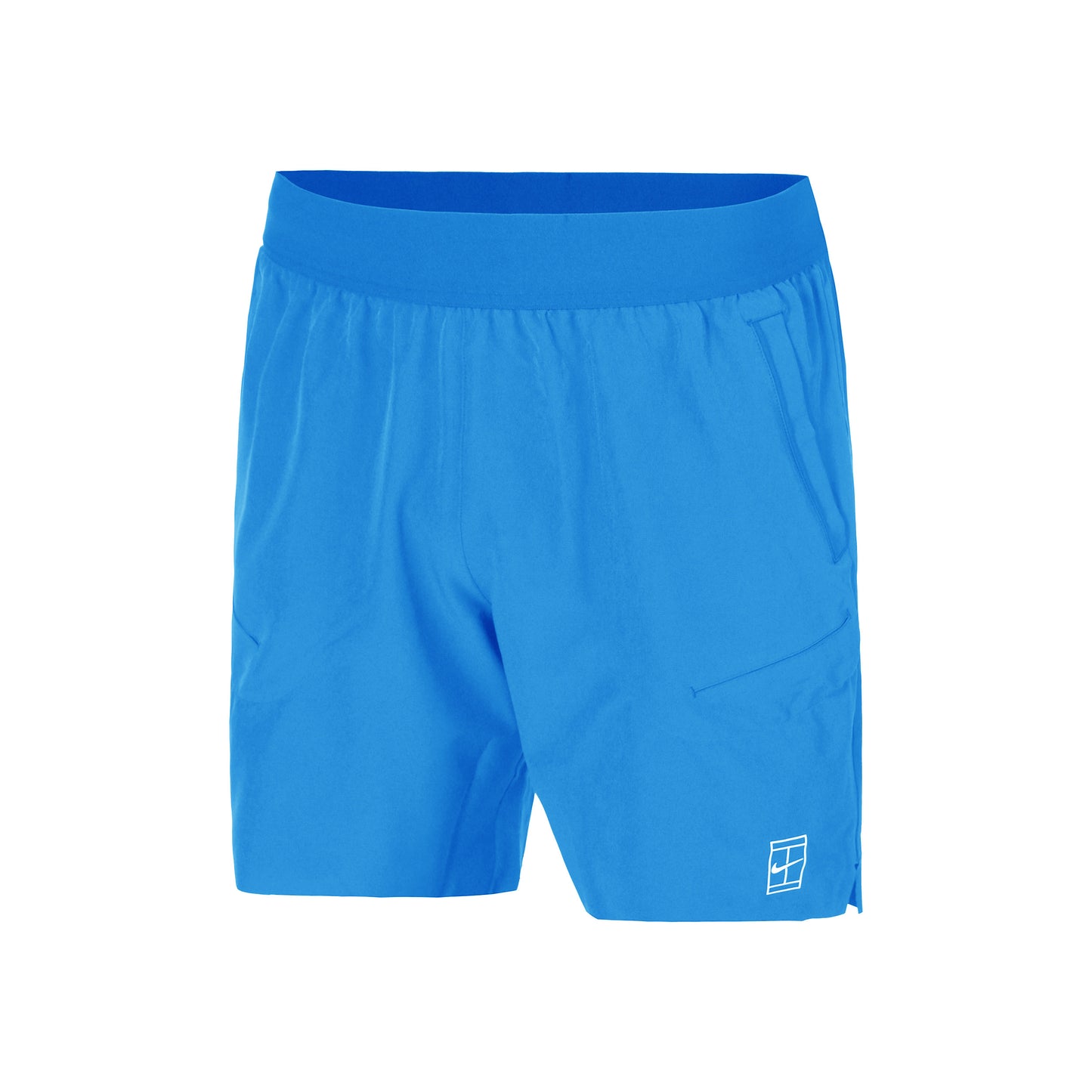 Nike Court Dri-Fit Advantage 6in Pantaloncini Uomini-Blu,Bianco