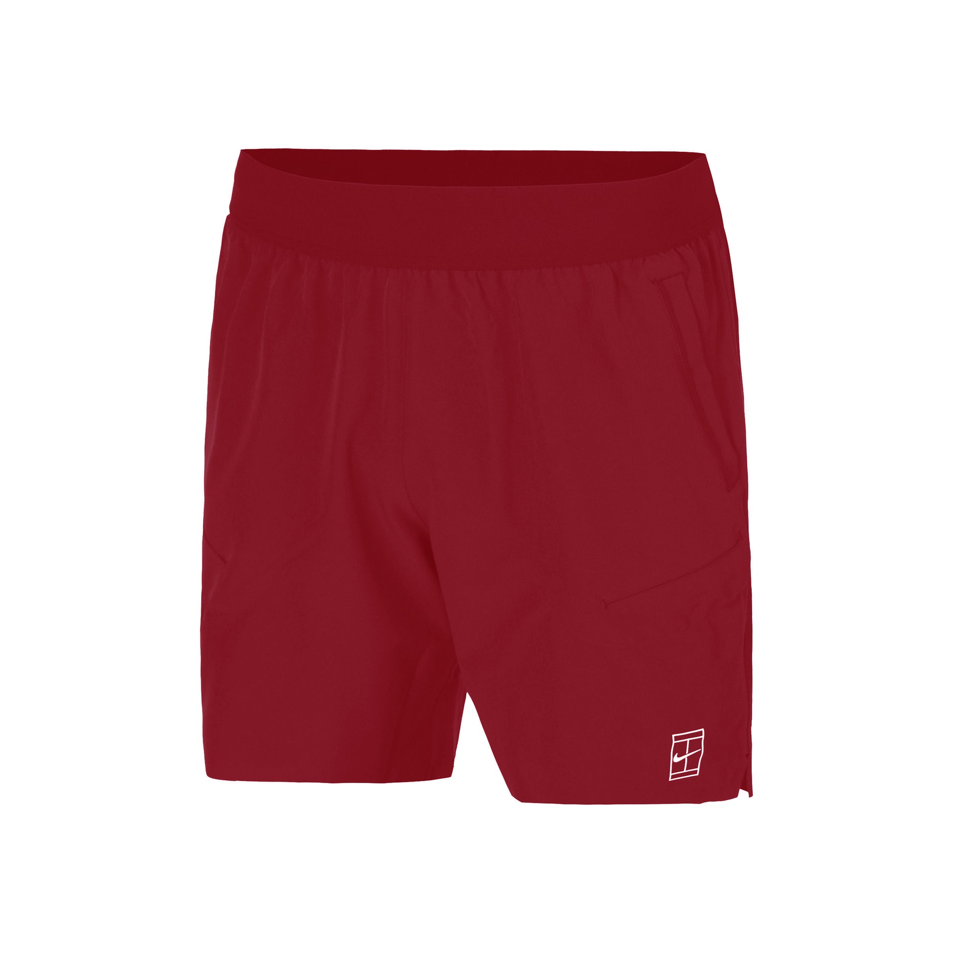Nike Court Dri-FIT Advantage 6in Pantaloncini Uomini - rosso, bianco