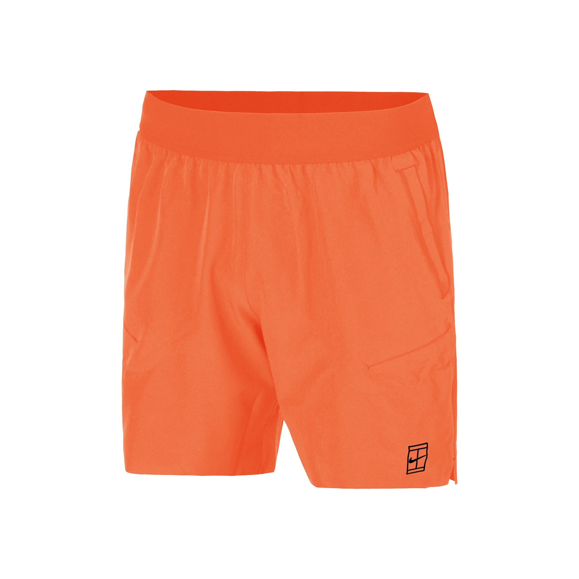 Nike Court Dri-FIT Advantage 6in Pantaloncini Uomini - arancione, nero
