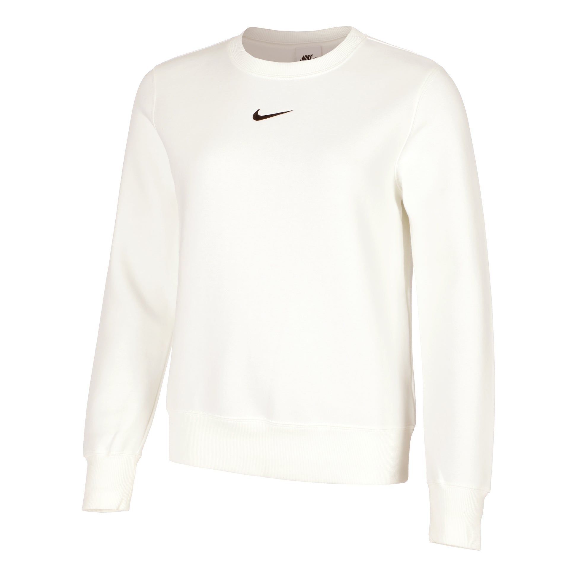 Nike Phoenix Fleece Crew Felpa Donna - bianco, nero