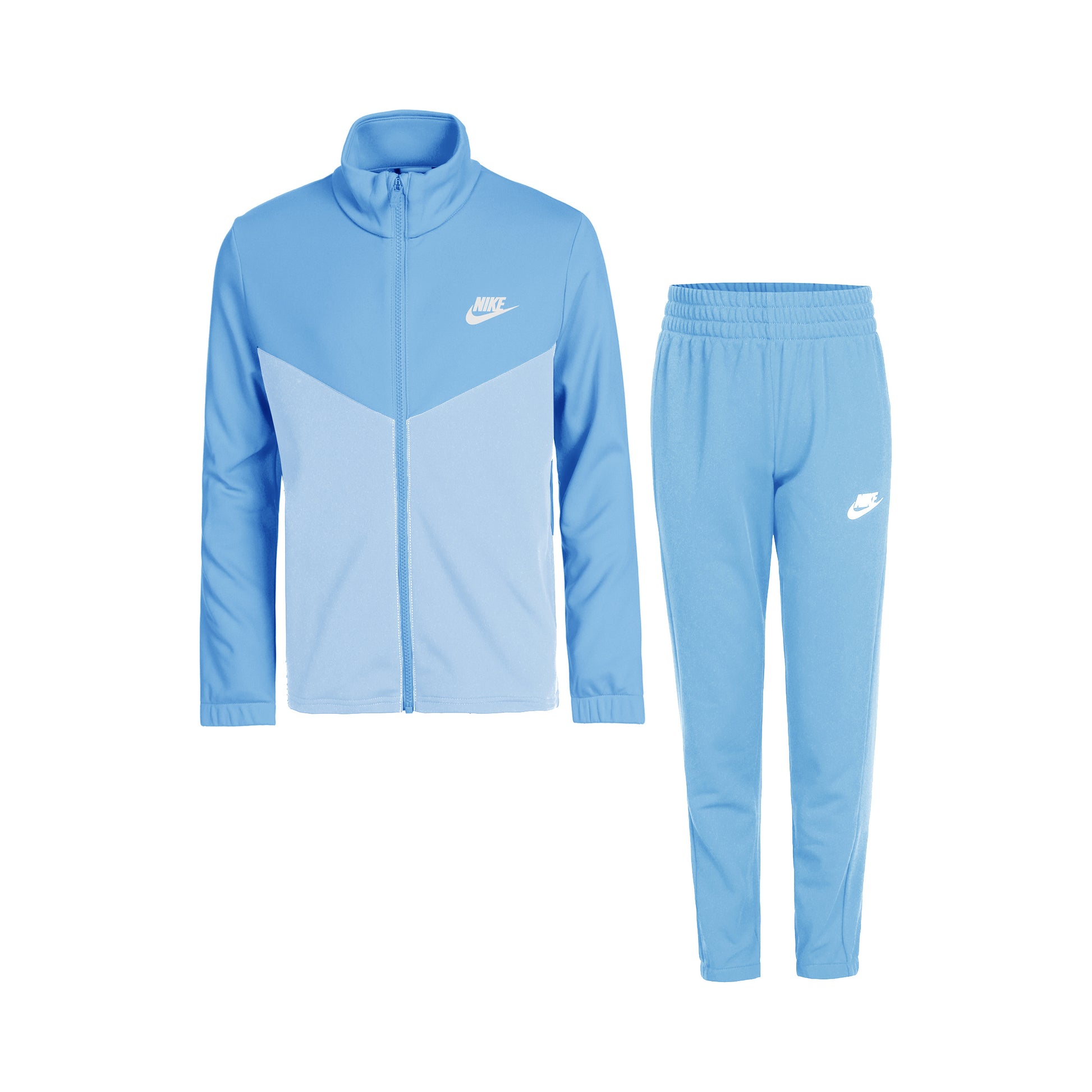 Nike Poly Fullzip Tuta Da Allenamento Bambini-Blu Chiaro