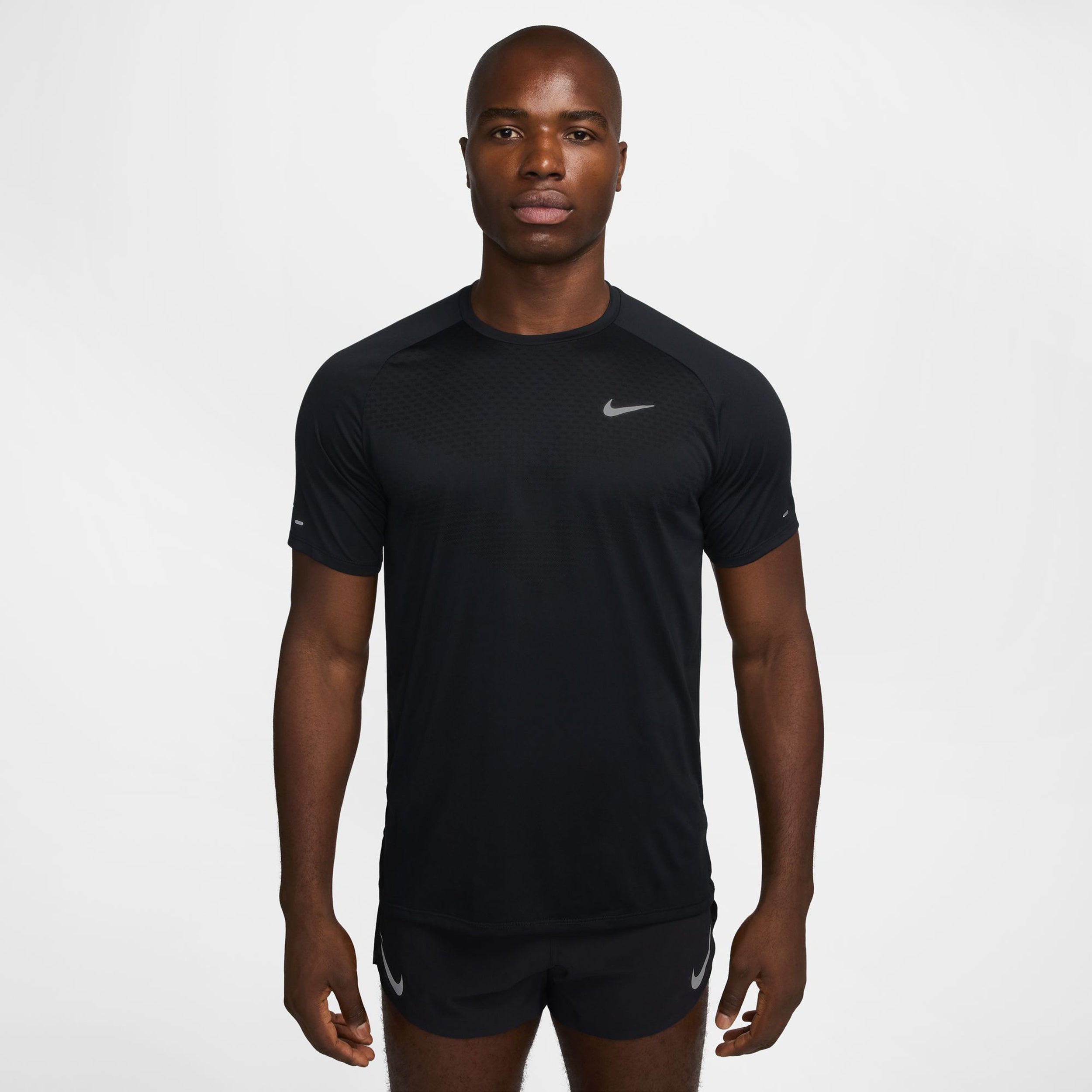 Nike Stride Camicia da corsa Uomini - nero