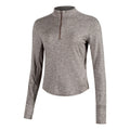 Swift Half-Zip Camicia da corsa Donna - marrone