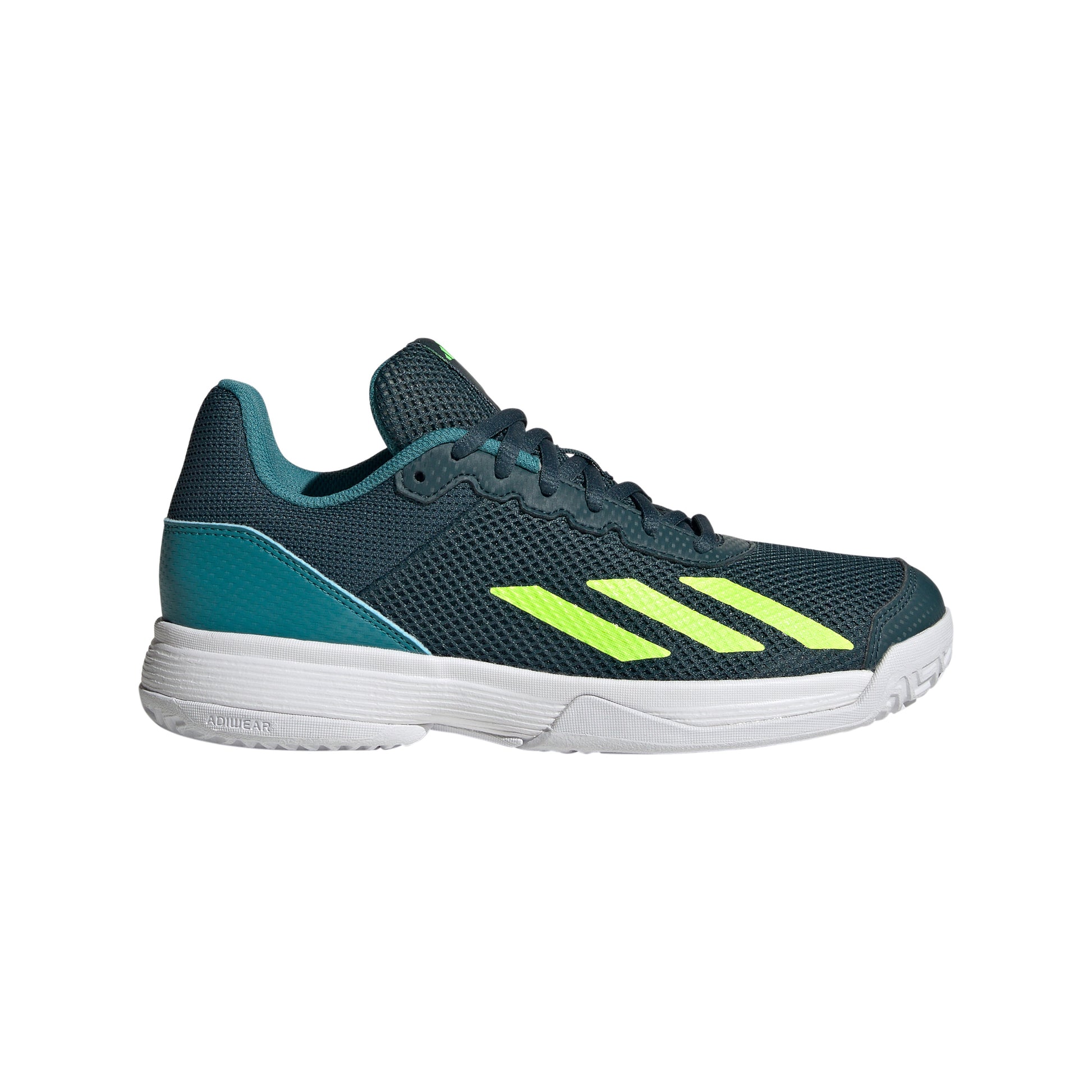 adidas Courtflash Scarpa per tutte le superfici Bambini - grigio, verde neon
