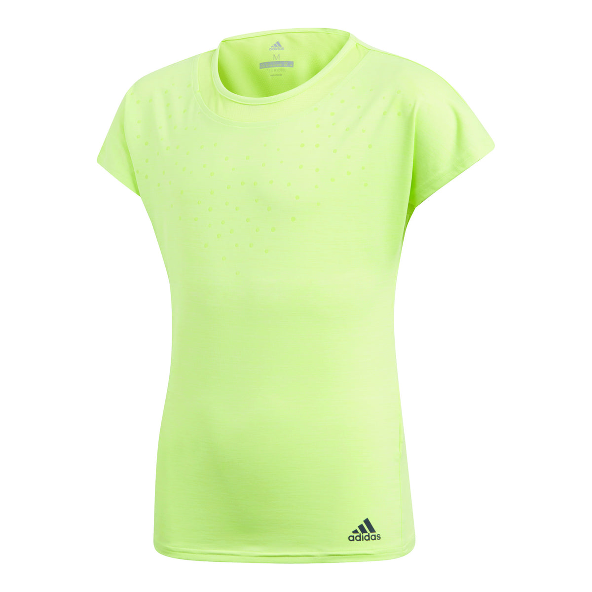 adidas Dotty Maglietta Ragazze - giallo limone, blu scuro
