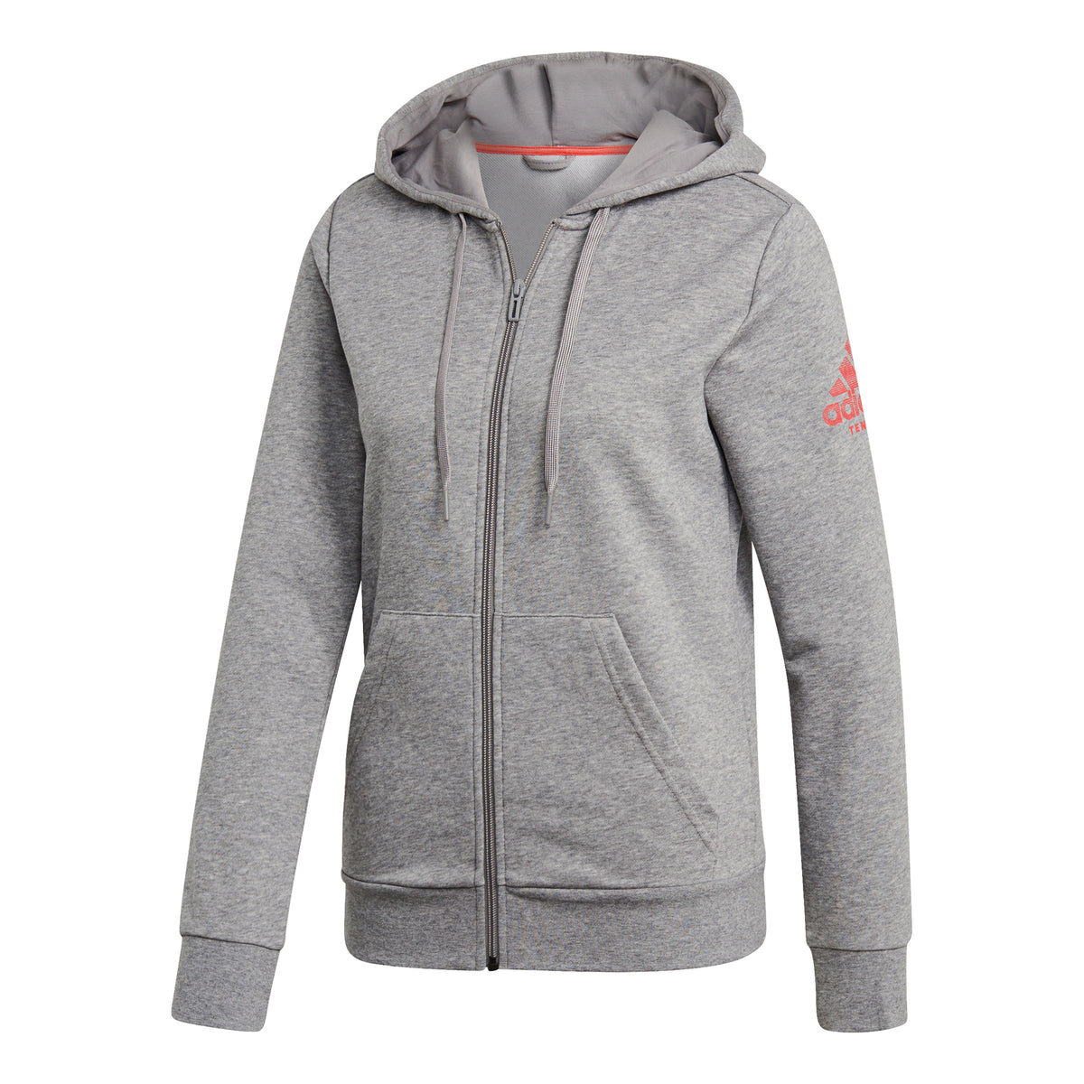 adidas Club Felpa Donna - grigio chiaro, corallo
