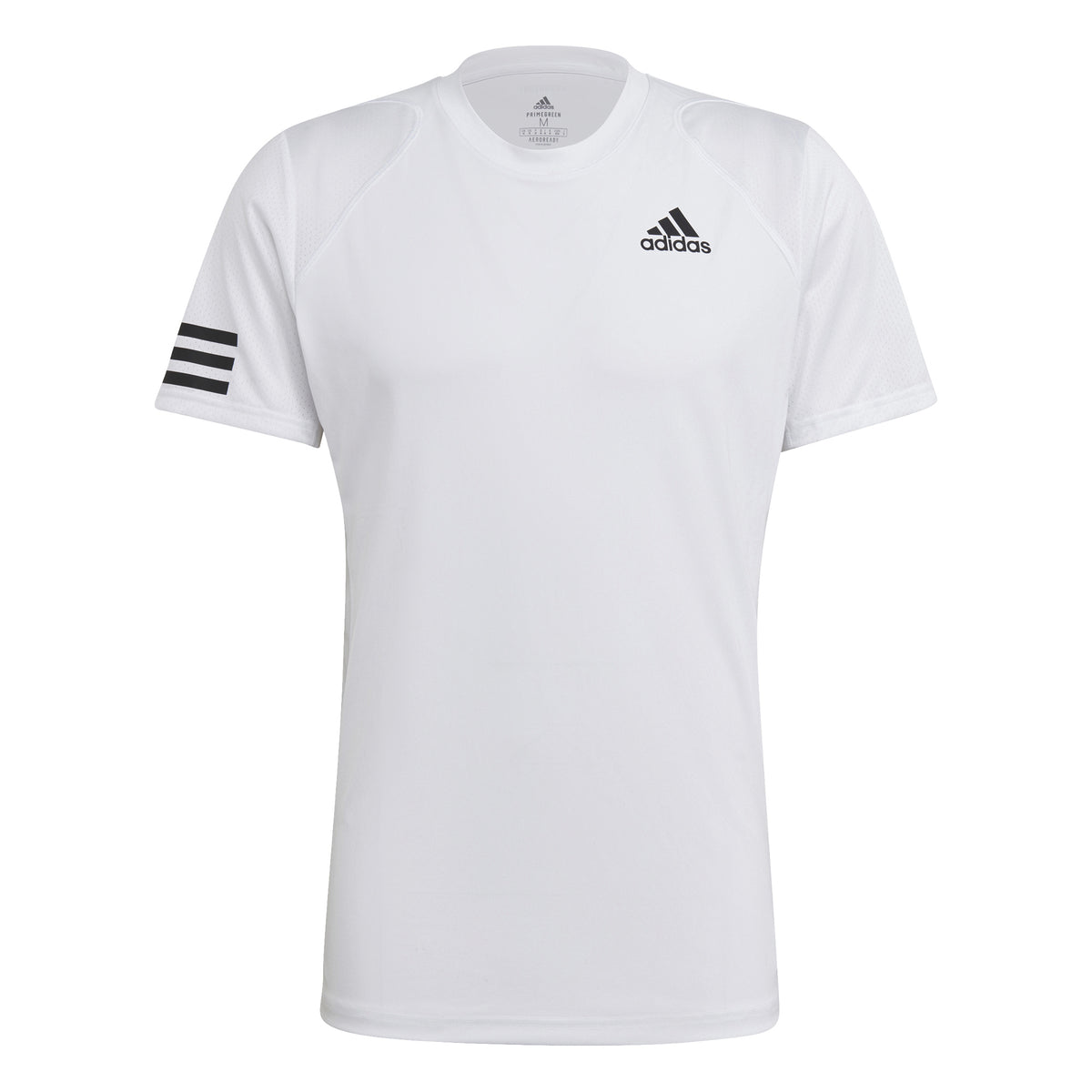adidas Club 3 Stripes Maglietta Uomini - bianco, nero