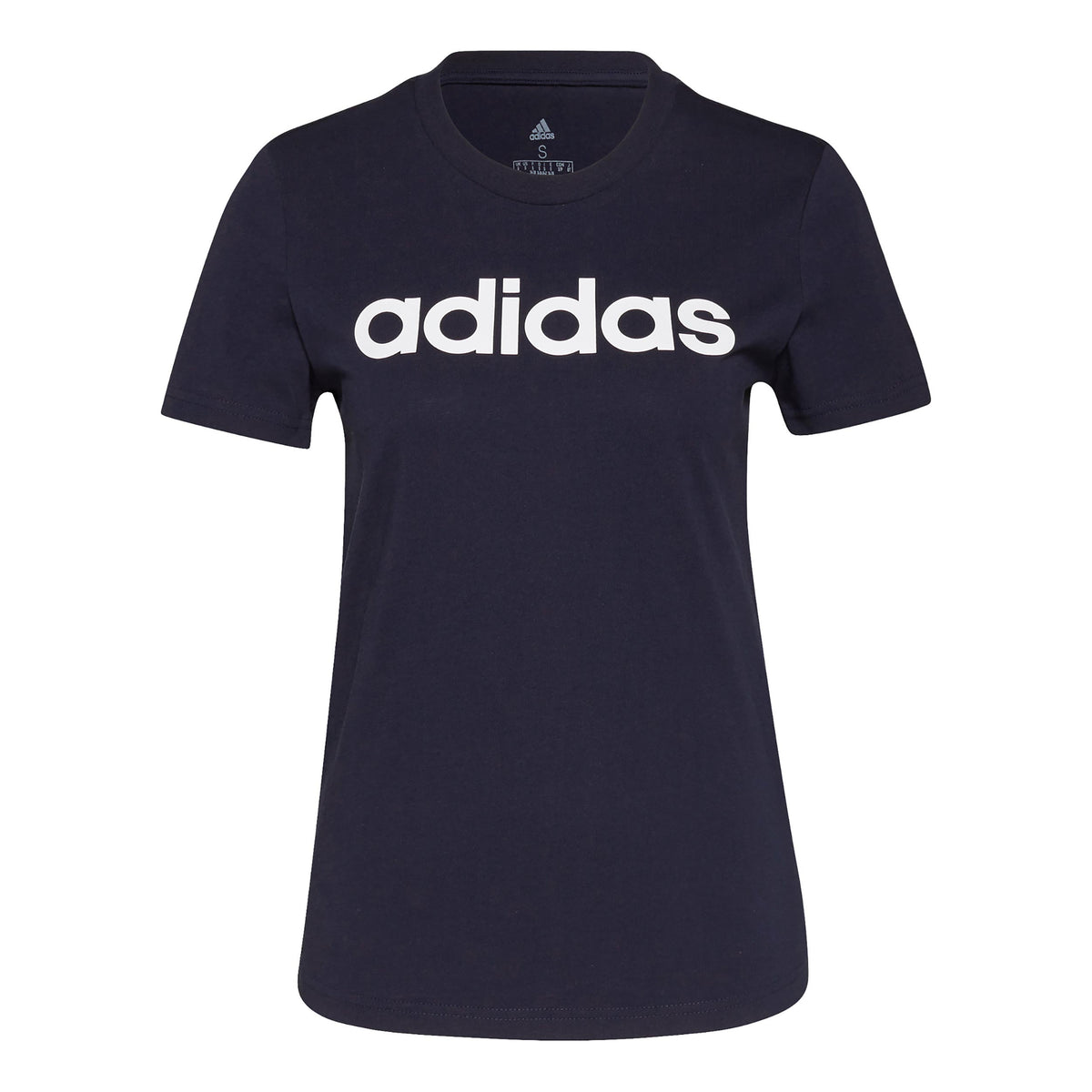 adidas Linear Maglietta Donna - blu scuro, bianco