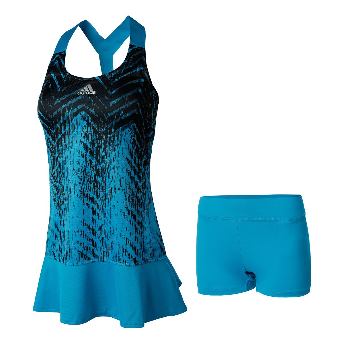 adidas Primeblue Y- Abito Donna - turchese, nero