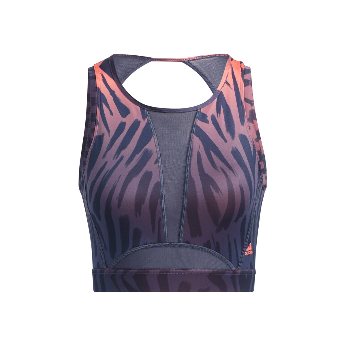 adidas TIGR All over Print Reggiseni sportivi Donna - blu scuro, corallo