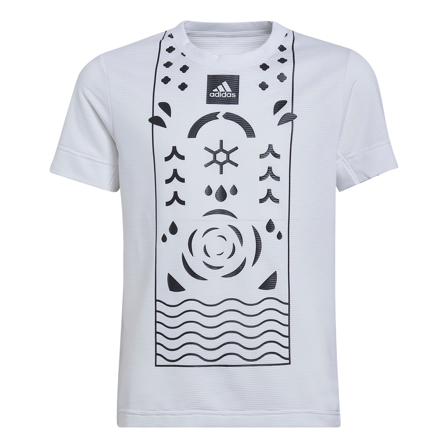 adidas Q2 Maglietta Ragazzi - bianco, nero
