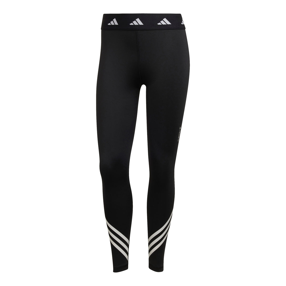 adidas Tech-Fit 3 Stripes 7/8 Calzamaglia Donna - nero,