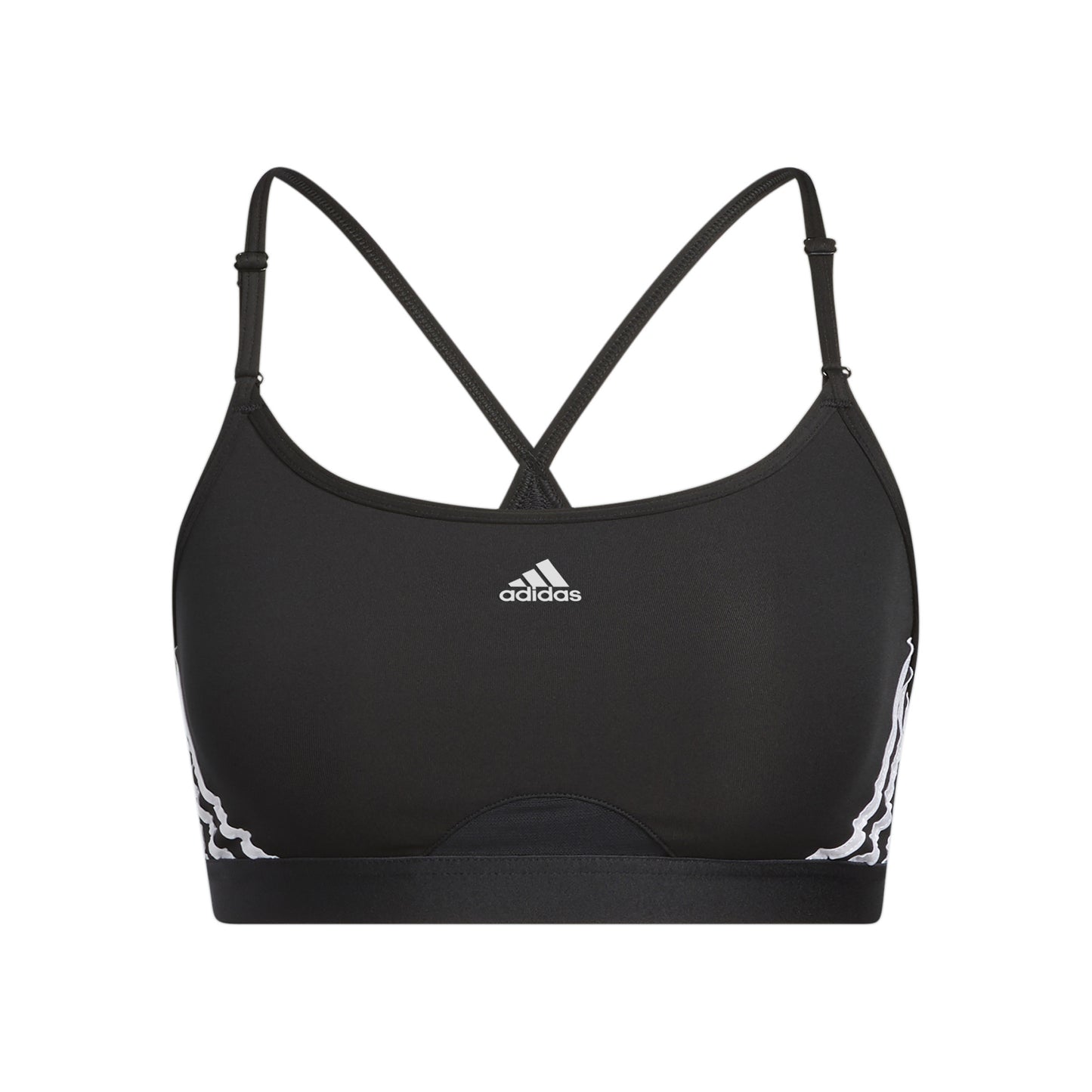 adidas Aeroreact Low-Support 3Stripes Reggiseni sportivi Donna - nero