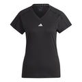 Essentials AEROREADY Train Minimal Branding V-Neck Maglietta Donna-Nero