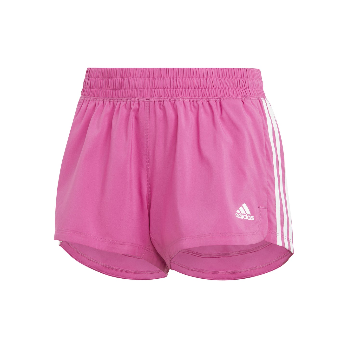 adidas Pacer 3-Streifen Woven Pantaloncini Donna - rosa, bianco
