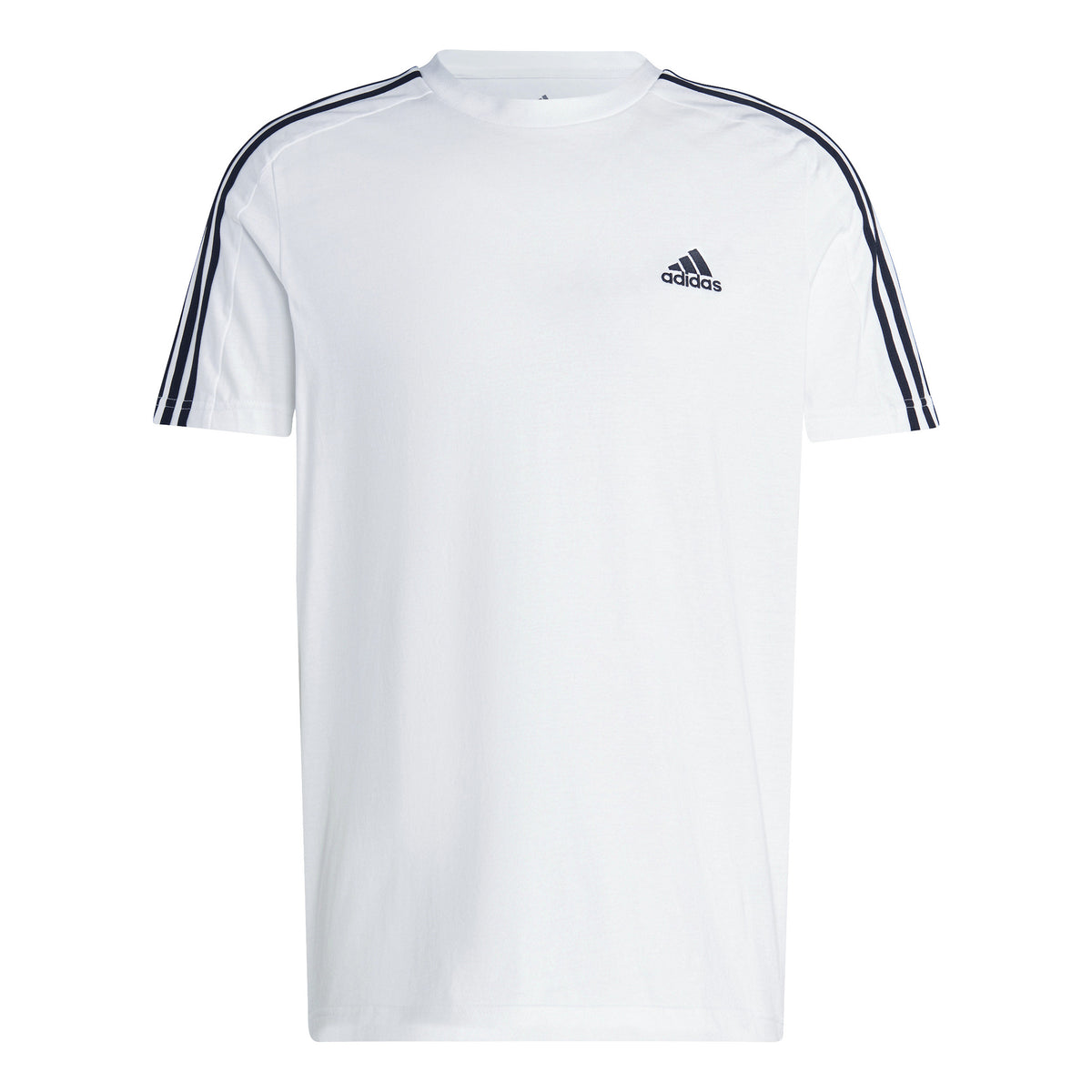 adidas 3Stripes Maglietta Uomini - bianco, nero