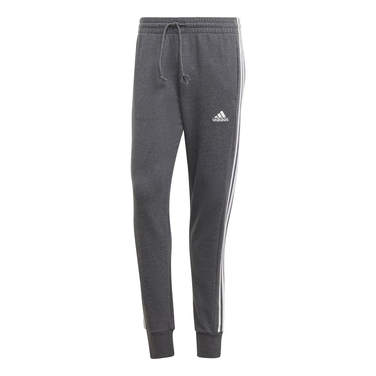 adidas French Terry Tapered Cuff 3-Stripes Pantalone da allenamento Uomini - grigio, bianco