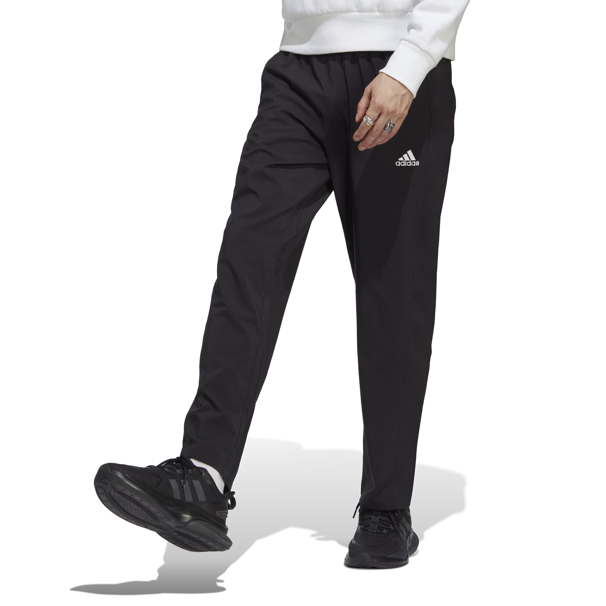 adidas Aeroready Stanford Open Pantalone da allenamento Uomini - nero, bianco