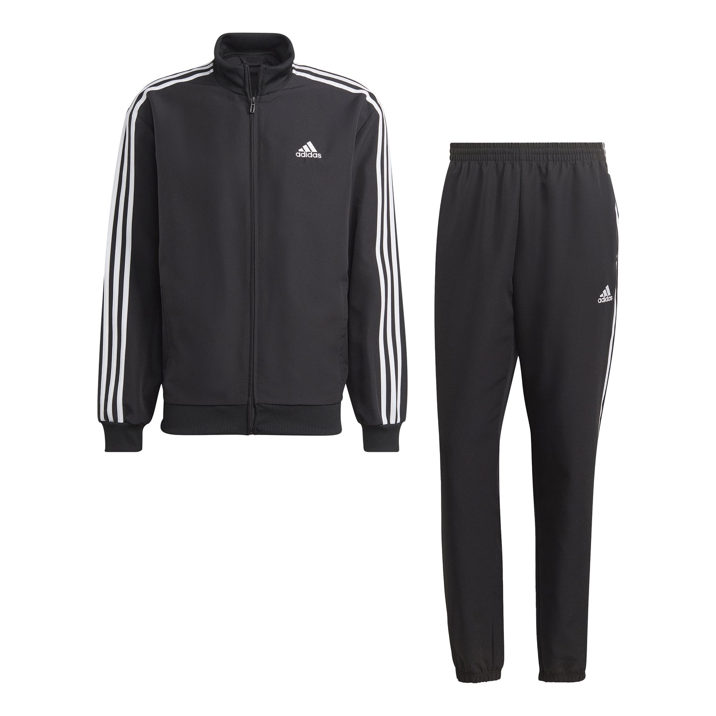 adidas 3Stripes Woven Tuta da allenamento Uomini - nero, bianco