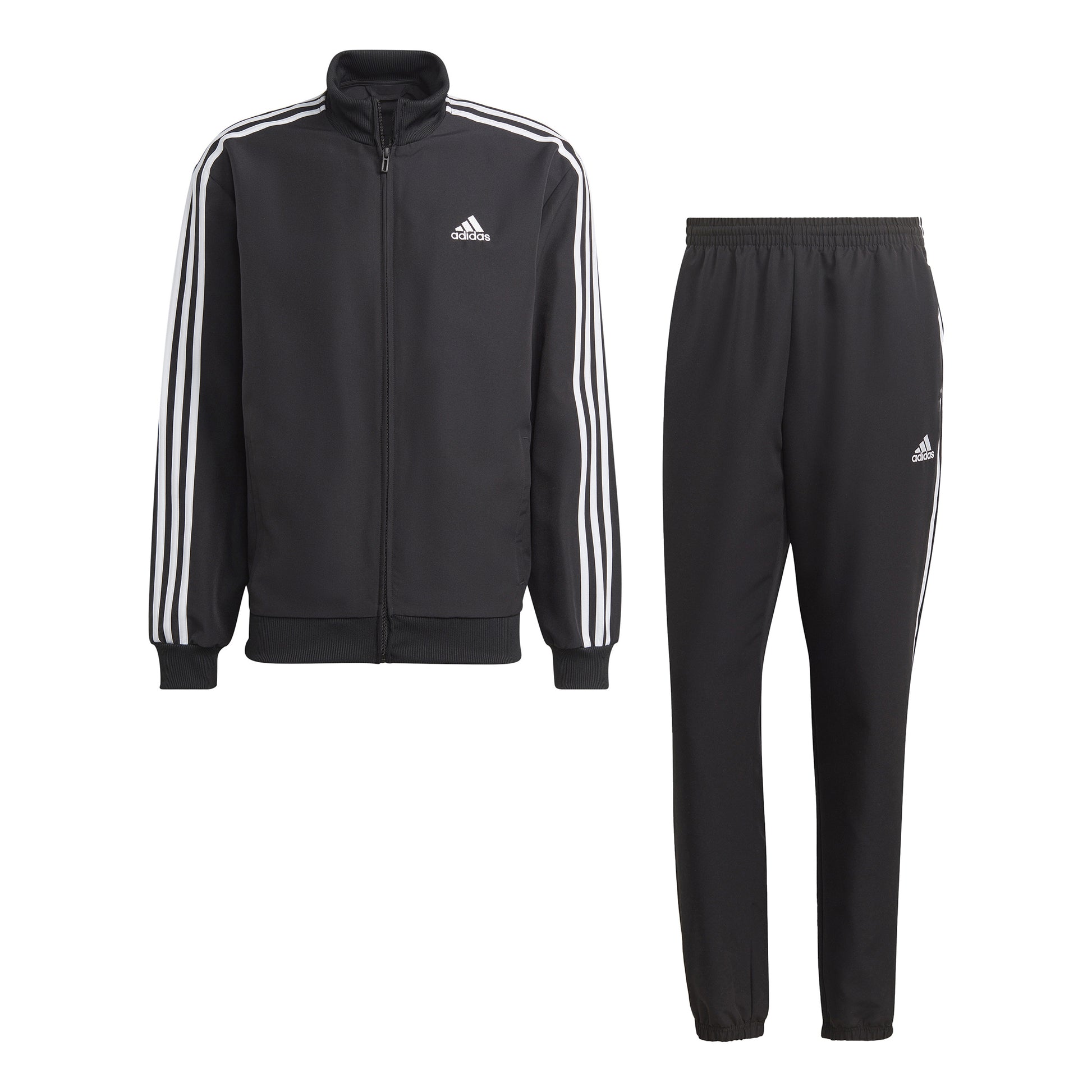 adidas 3Stripes Woven Tuta da allenamento Uomini - nero, bianco
