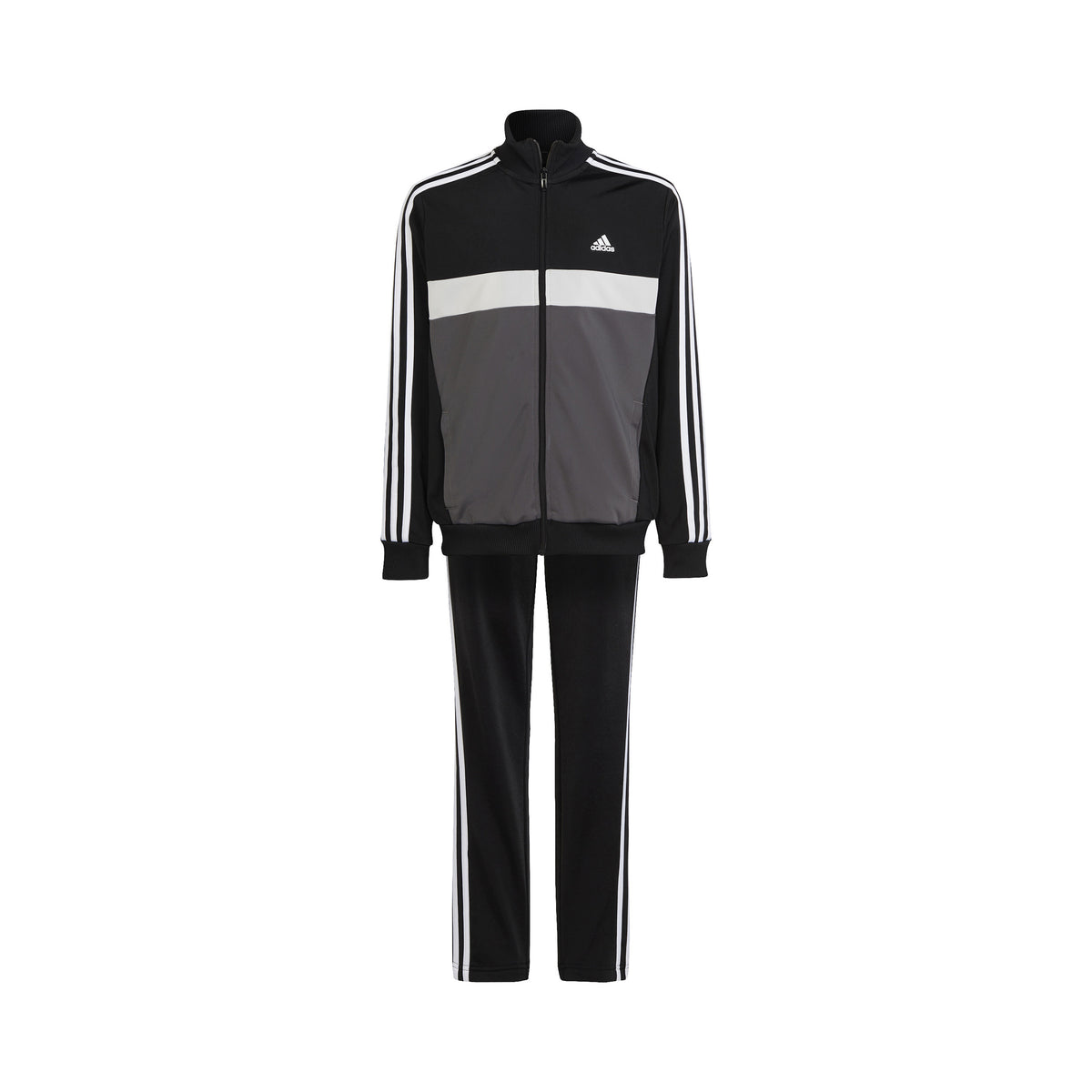 adidas 3Stripes Tuta da allenamento Bambini - nero, grigio