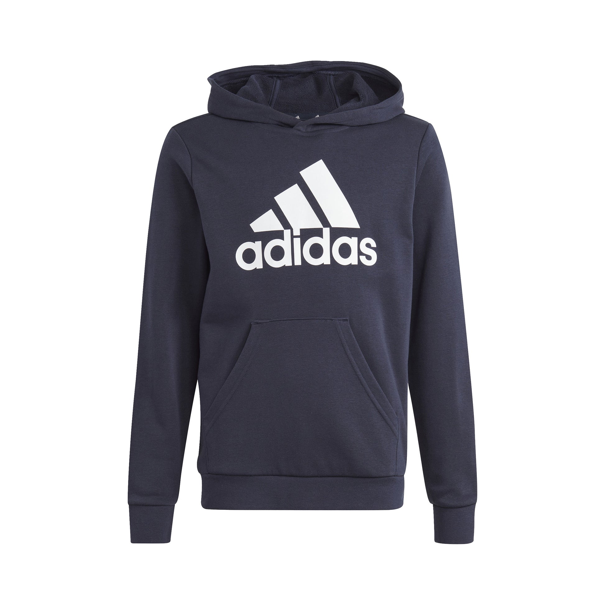 adidas Big Logo Cotton Felpa con cappuccio Ragazzi - blu scuro, bianco