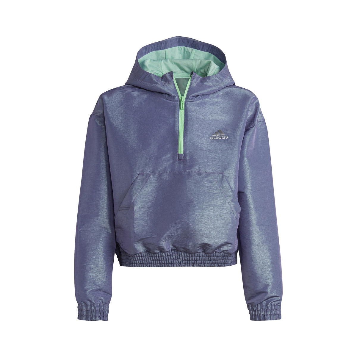 adidas Dance Loose Fit Woven Half-Zip Hooded Giacca da allenamento Ragazze - viola, mint