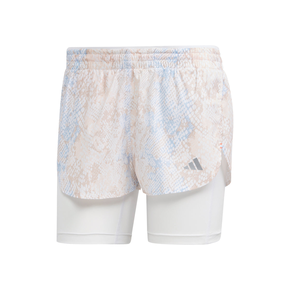 adidas Fast 2in1 All Over Print Pantaloncini Donna - bianco, grigio