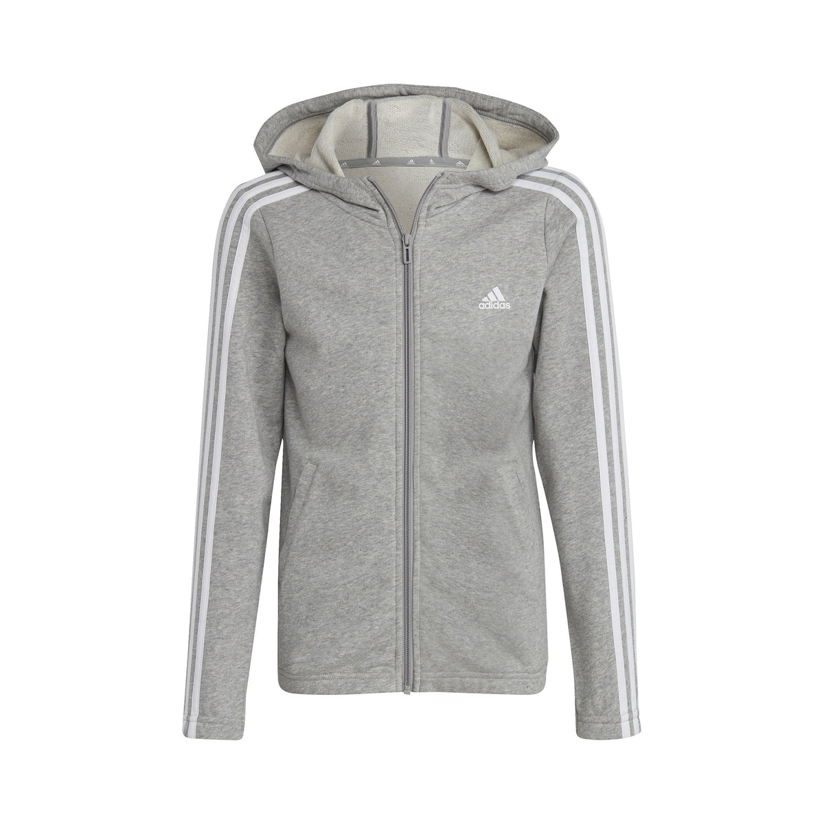 adidas 3Stripes Felpa Ragazze - grigio