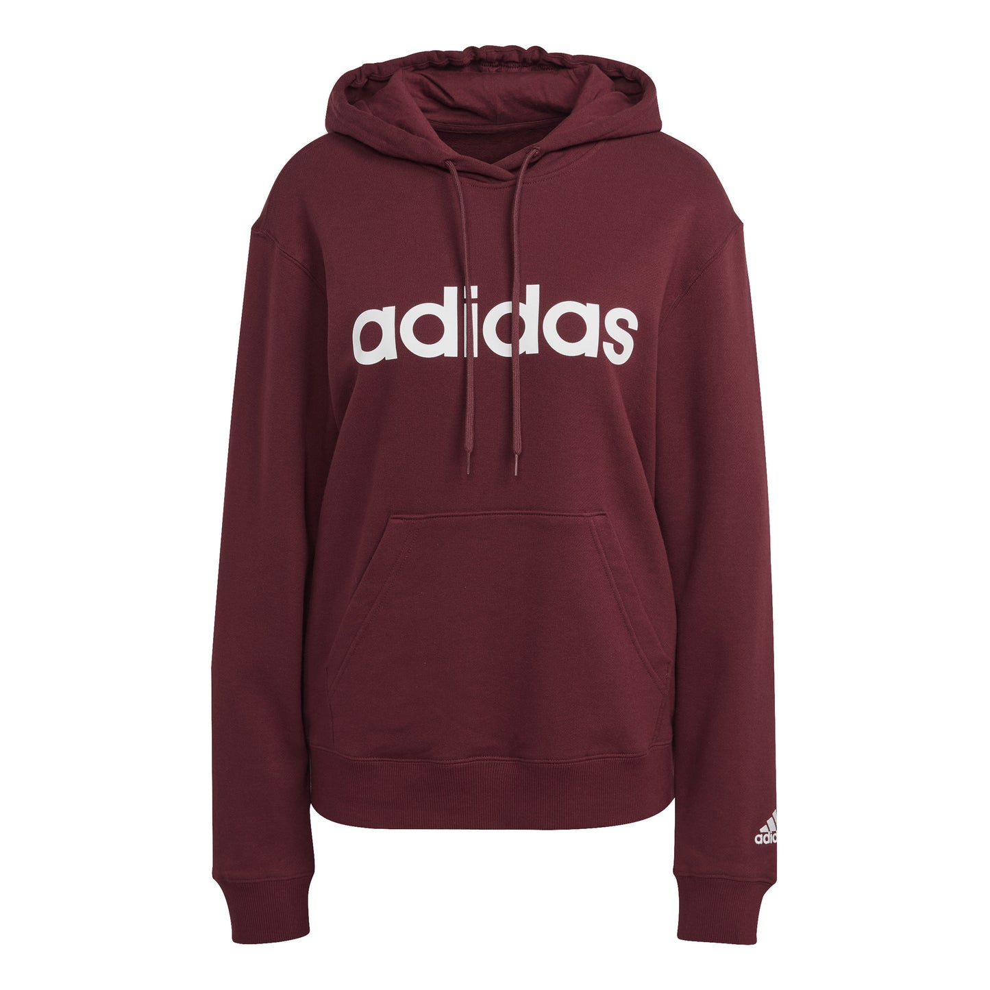 adidas Linear French Terry Felpa con cappuccio Donna - rosso, bianco